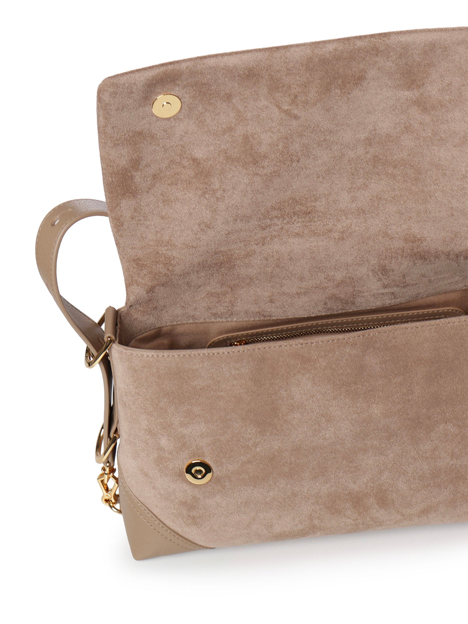 Borsa a spalla effetto camoscio con logo JC4092PP0PLD1 10A LOVE MOSCHINO 
