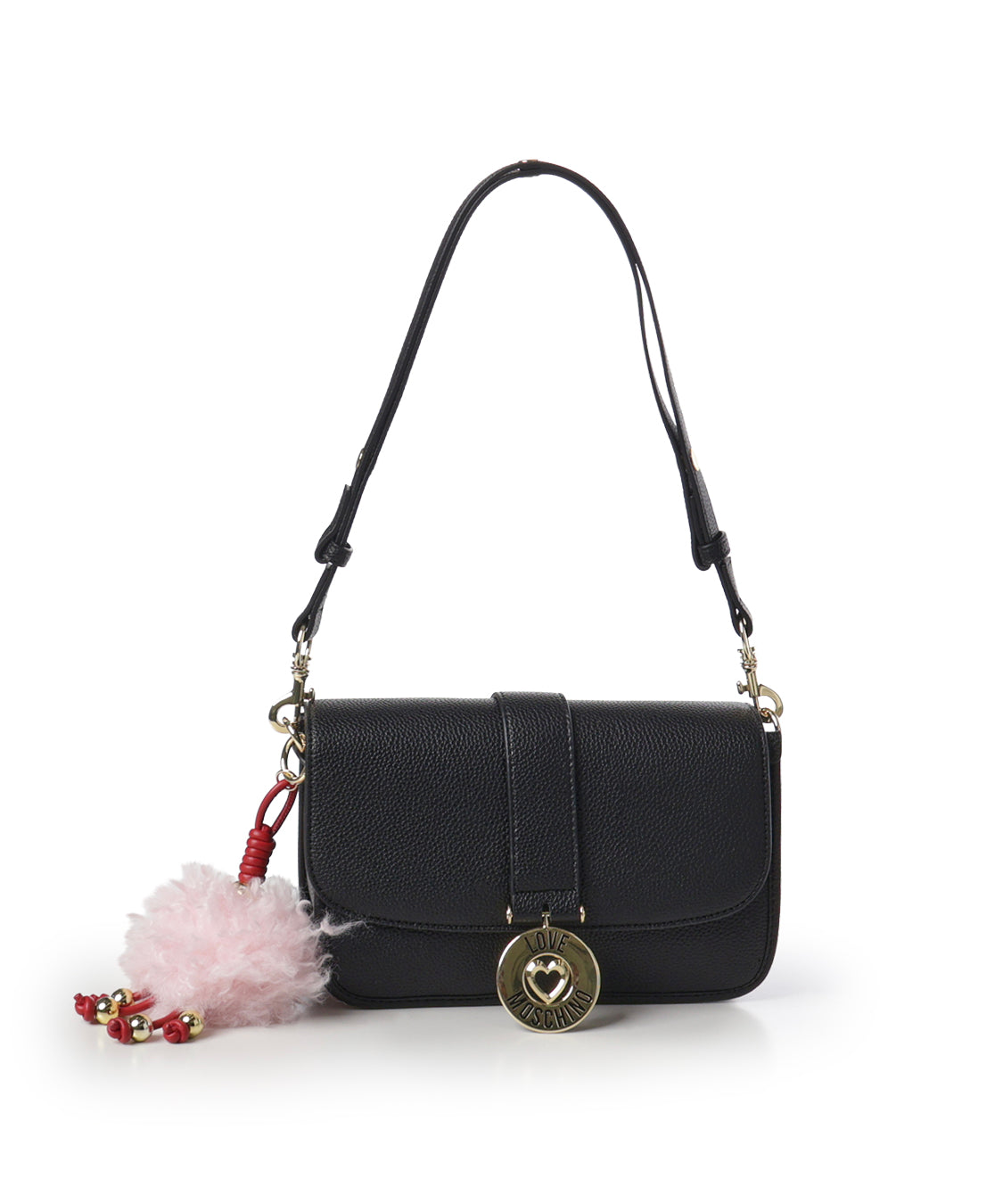 Borsa a spalla con logo JC4236PP0PKI0 000 LOVE MOSCHINO 