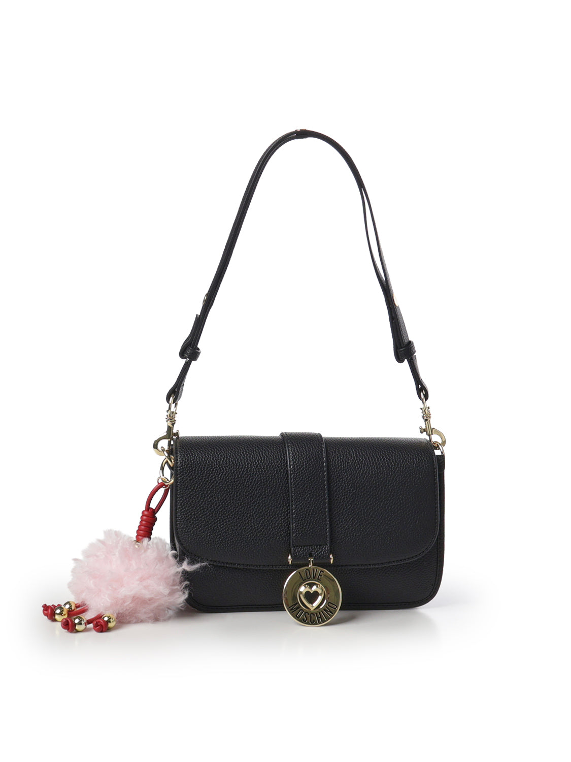 Borsa a spalla con logo JC4236PP0PKI0 000 LOVE MOSCHINO 
