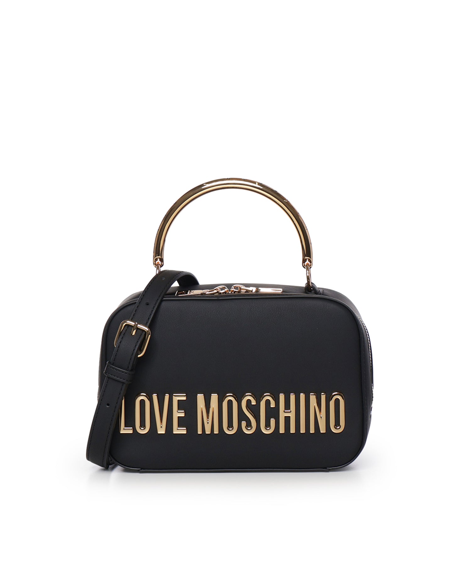 Borsa con logo lettering JC4254PP0PKD0 000 LOVE MOSCHINO 