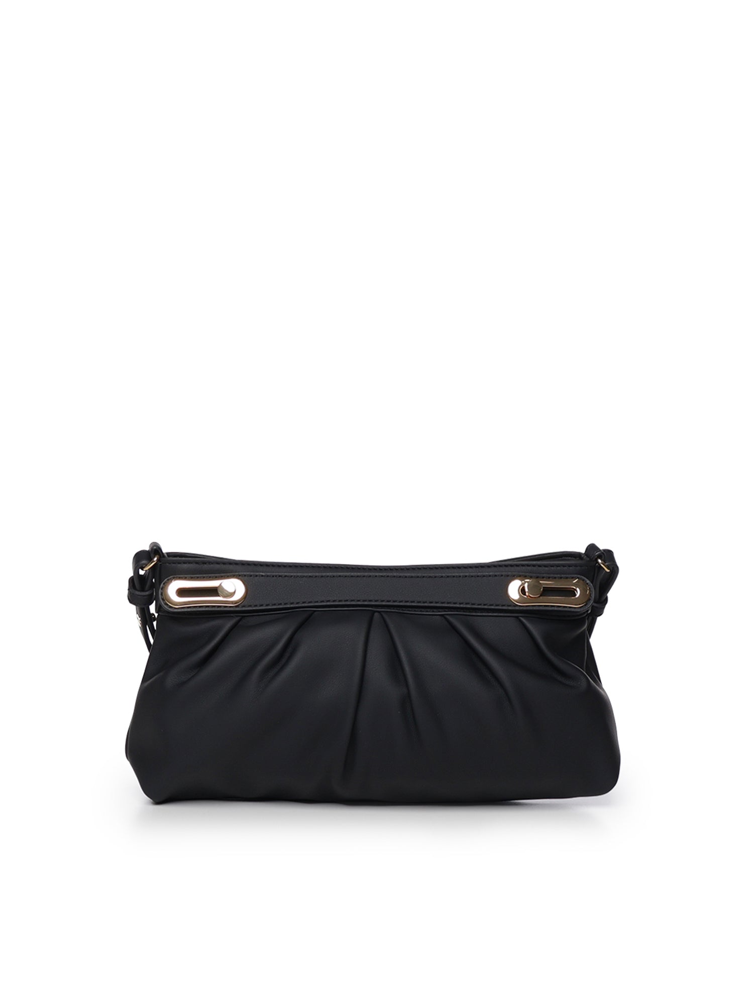 Borsa a spalla arricciata con logo JC4279PP0PKU0 000 LOVE MOSCHINO 