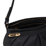 Borsa a spalla arricciata con logo JC4279PP0PKU0 000 LOVE MOSCHINO 