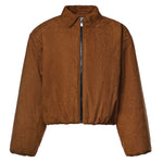 Bomber in pelle effetto velluto a coste 279726  MAGDA BUTRYM 