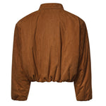 Bomber in pelle effetto velluto a coste 279726  MAGDA BUTRYM 