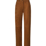Pantaloni in pelle effetto velluto a coste 288726  MAGDA BUTRYM 