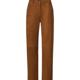 Pantaloni in pelle effetto velluto a coste 288726  MAGDA BUTRYM 