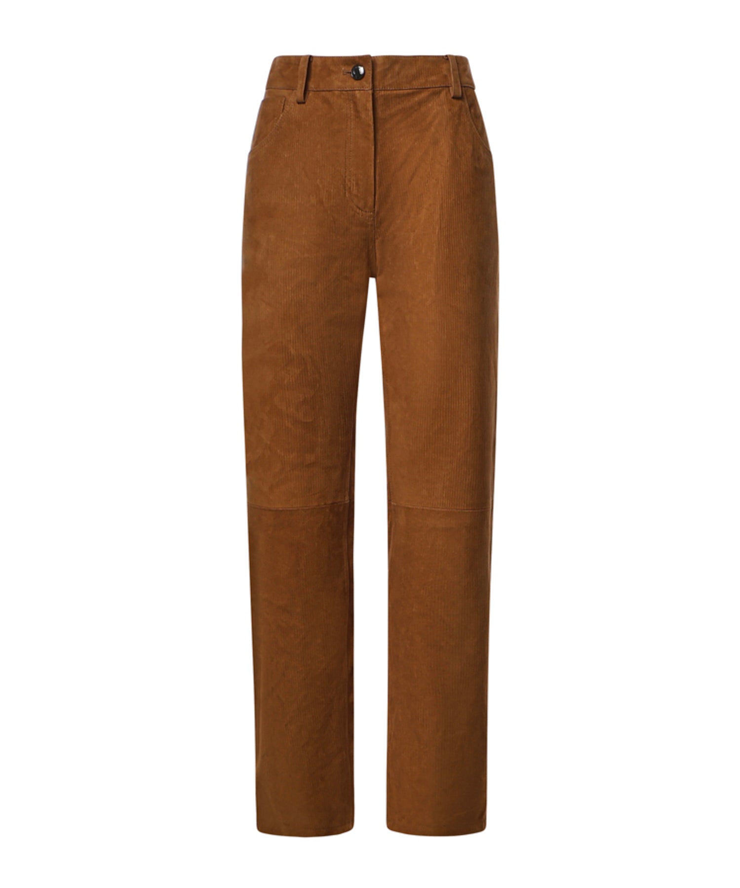 Pantaloni in pelle effetto velluto a coste 288726  MAGDA BUTRYM 