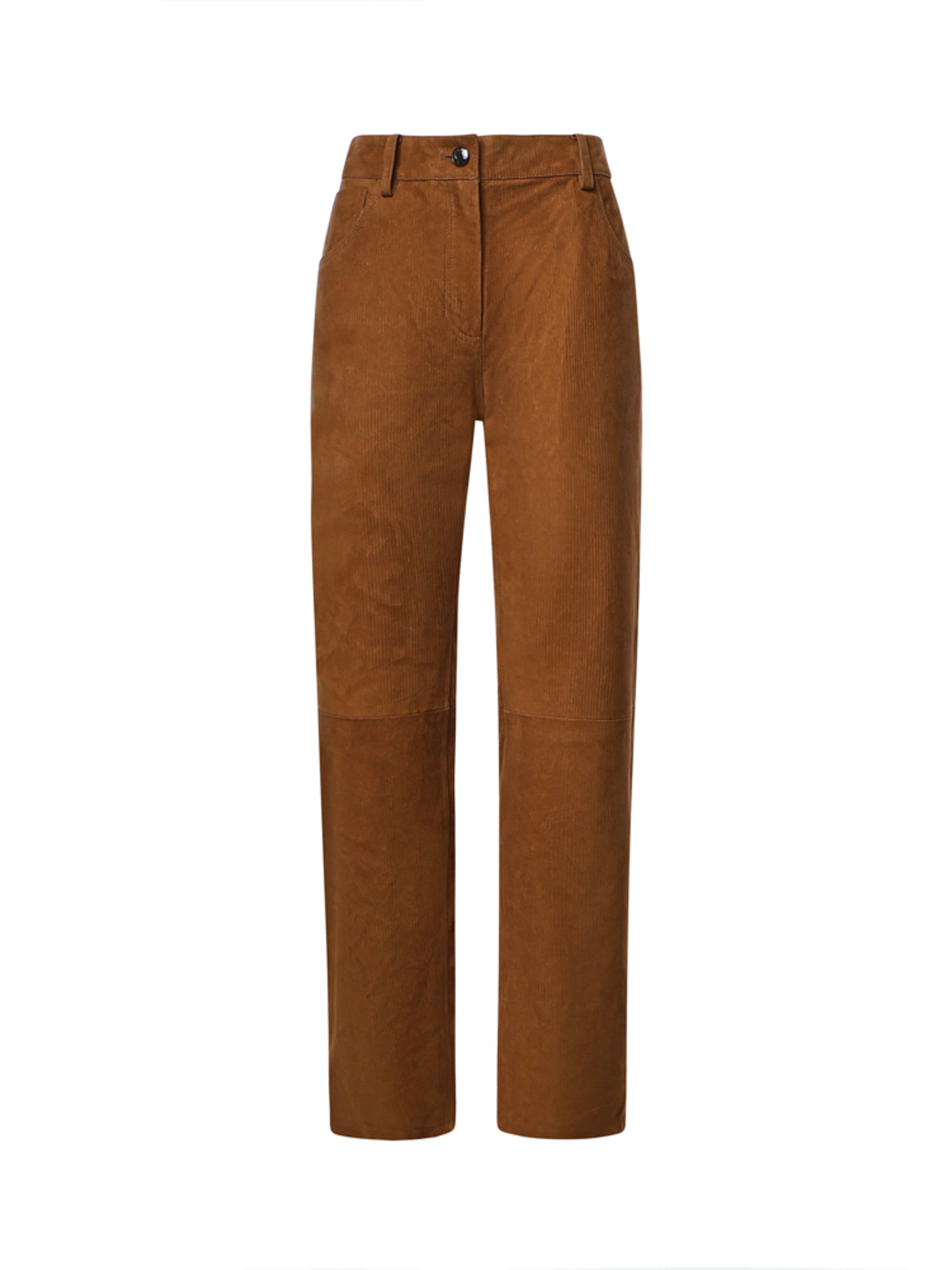 Pantaloni in pelle effetto velluto a coste 288726  MAGDA BUTRYM 
