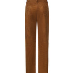 Pantaloni in pelle effetto velluto a coste 288726  MAGDA BUTRYM 