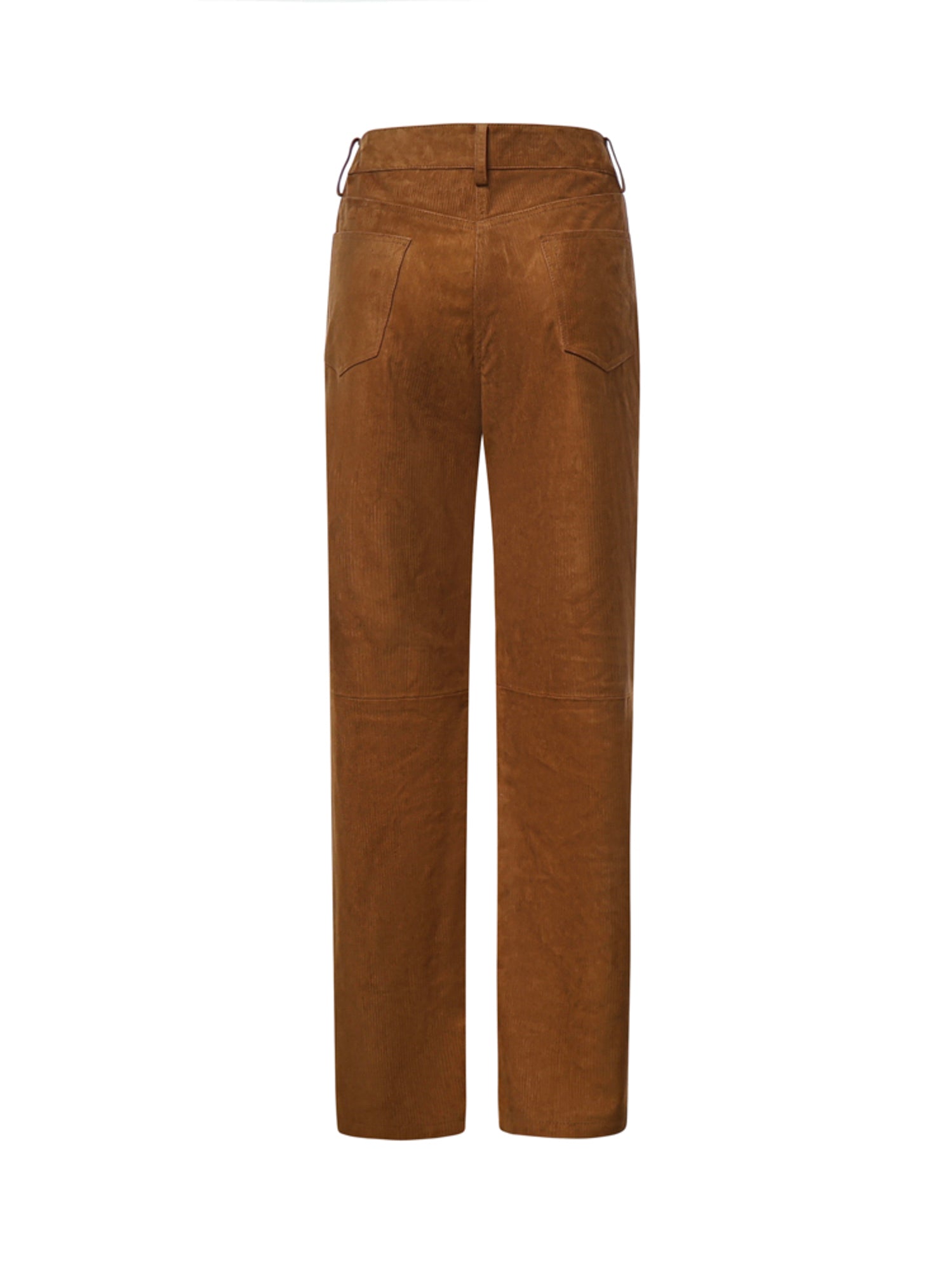 Pantaloni in pelle effetto velluto a coste 288726  MAGDA BUTRYM 