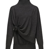Maglione a collo alto in lana annodato 301926  MAGDA BUTRYM 
