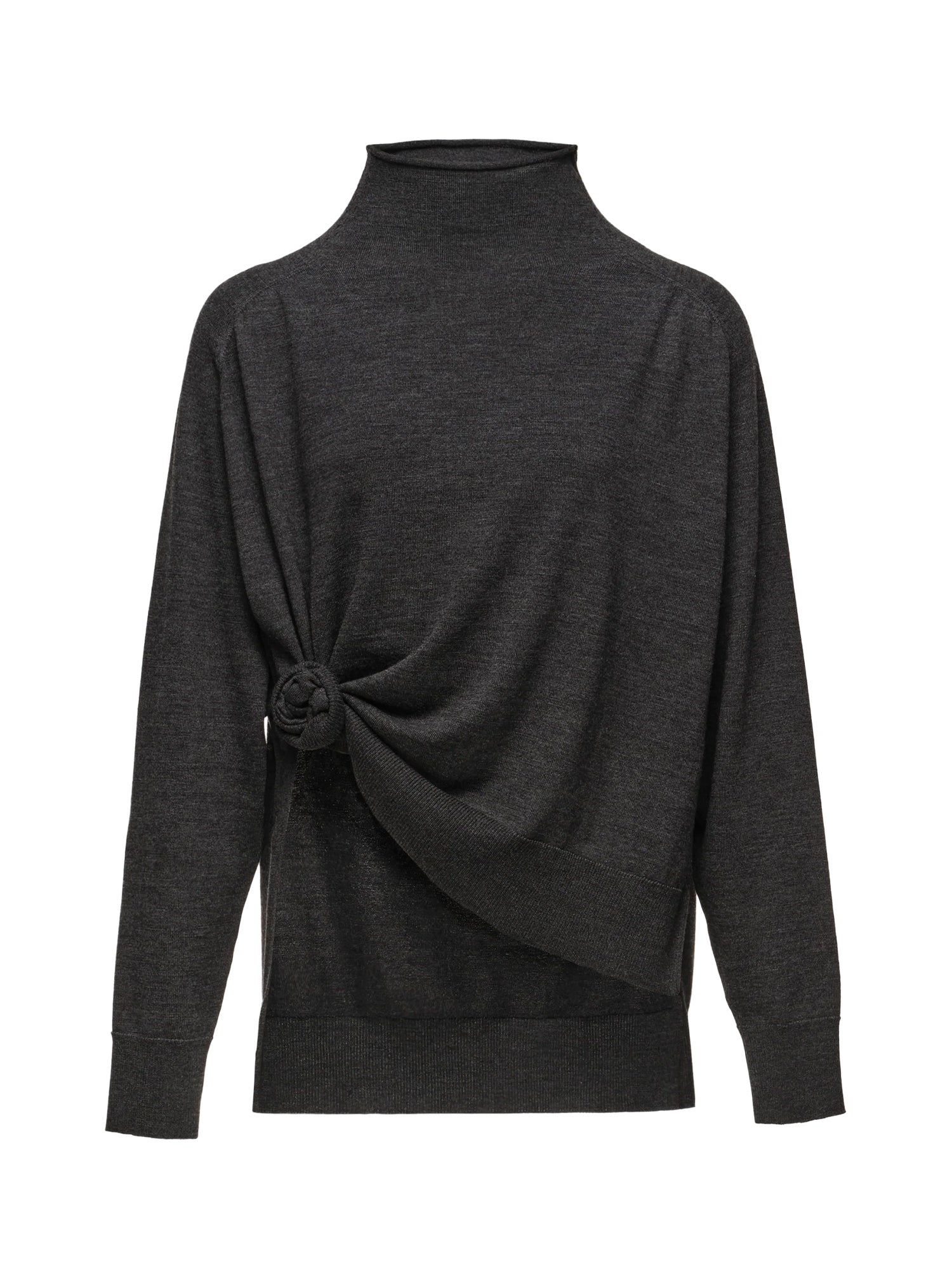 Maglione a collo alto in lana annodato 301926  MAGDA BUTRYM 