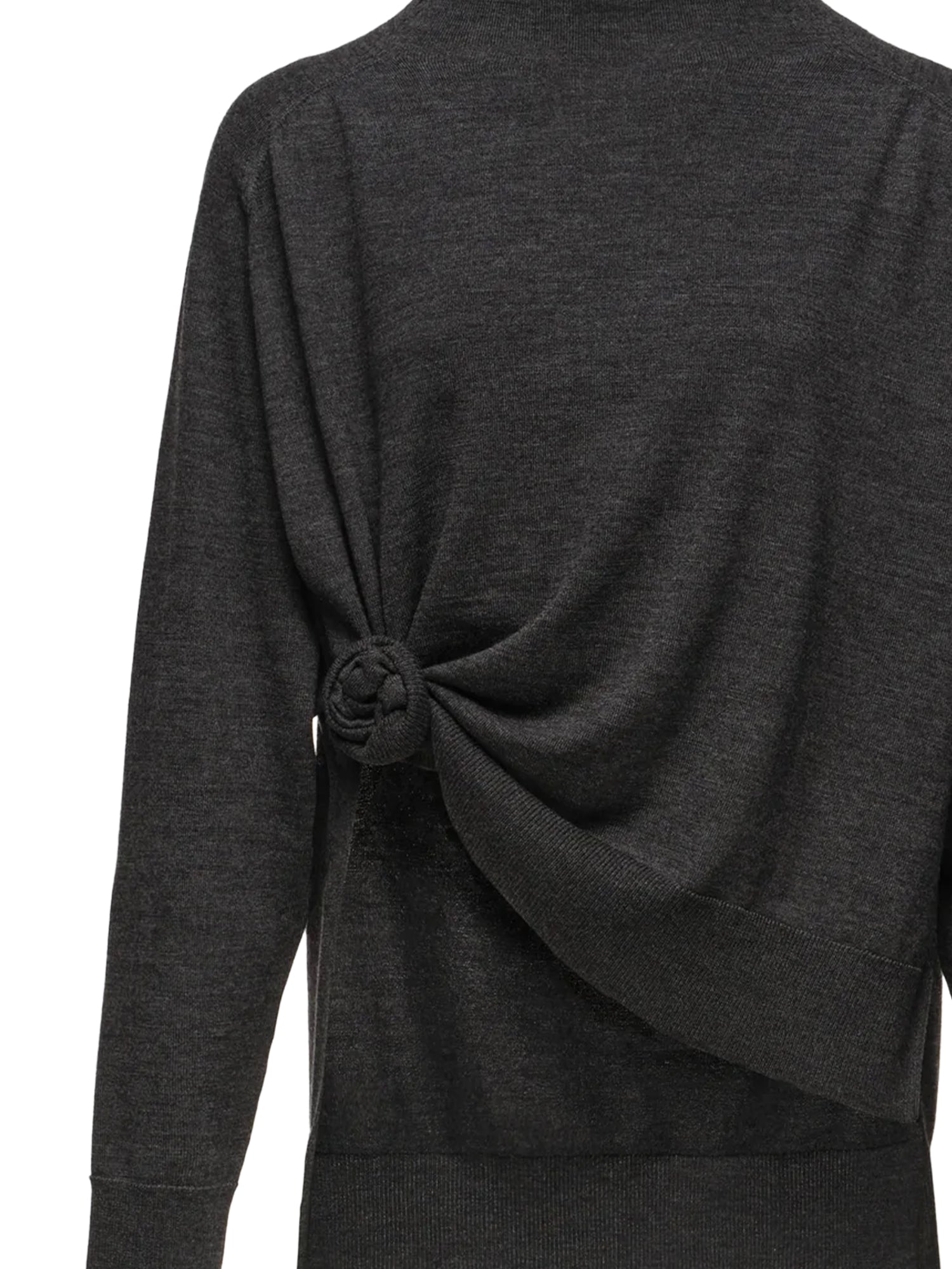 Maglione a collo alto in lana annodato 301926  MAGDA BUTRYM 