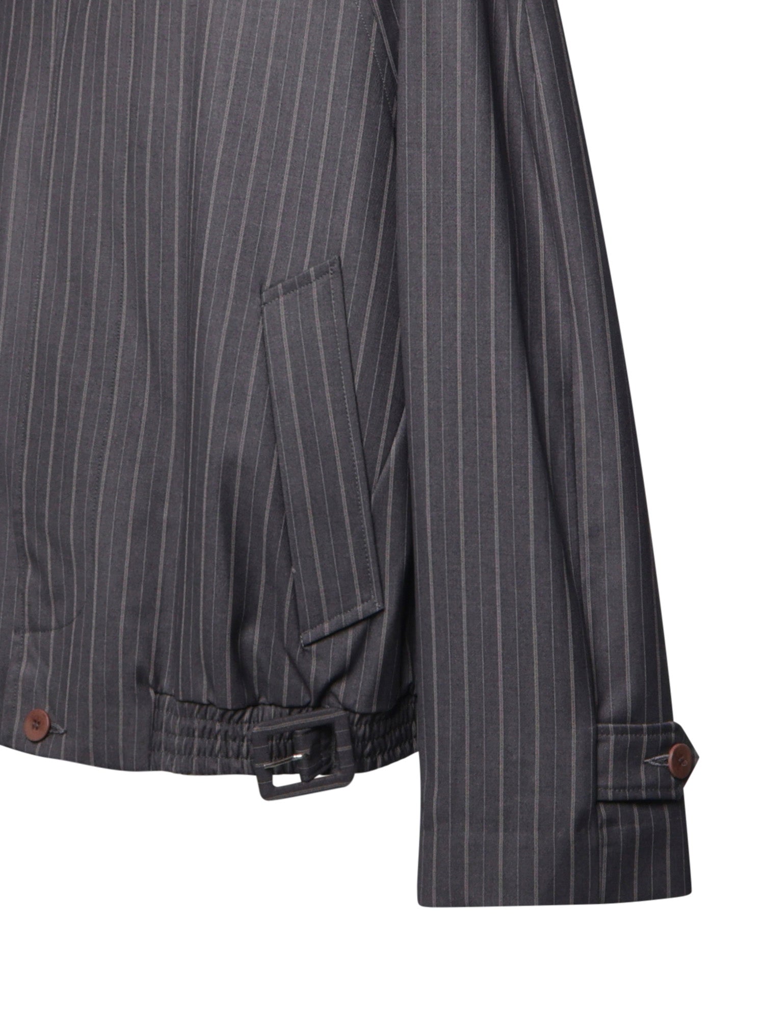 Giacca gessata con cintura MGFW26OW01720 6055 MAGLIANO 