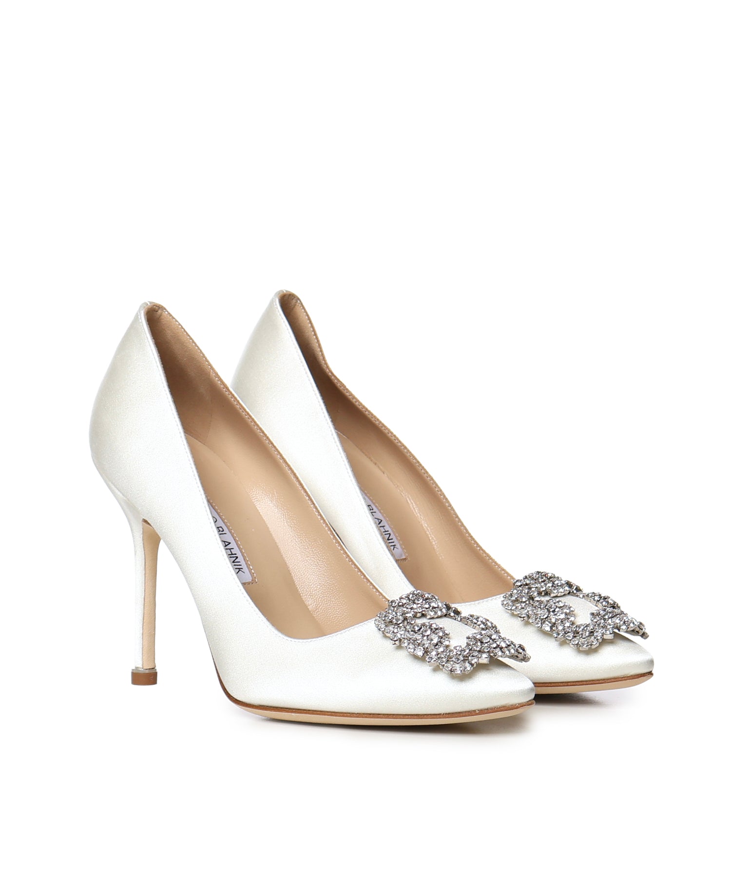 Pumps Hangisi in raso 9XX0318 1309 MANOLO BLAHNIK 