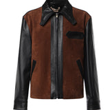 Giacca in pelle e suede JUMY0216QU ULV89300N99 MARNI 