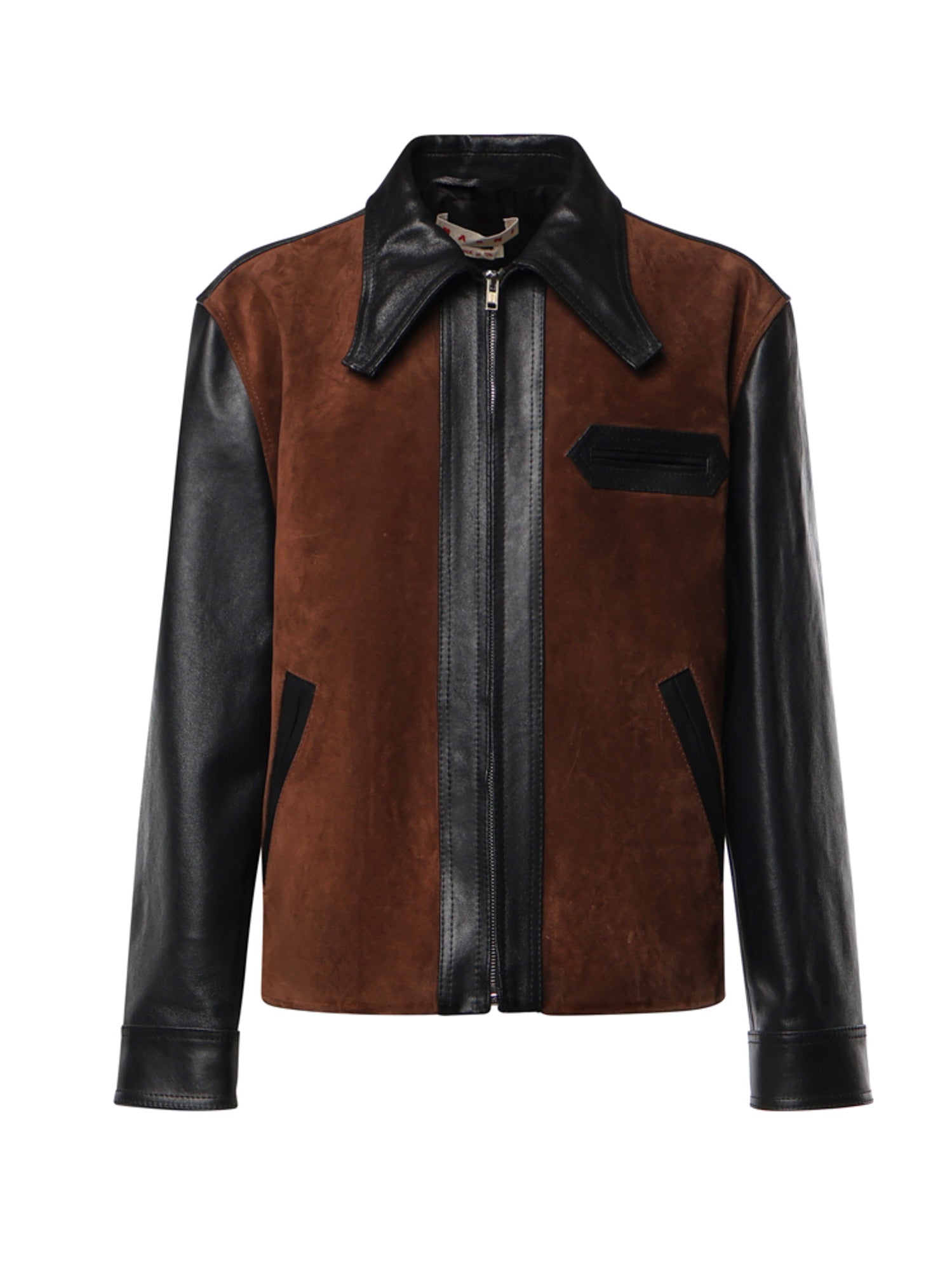 Giacca in pelle e suede JUMY0216QU ULV89300N99 MARNI 
