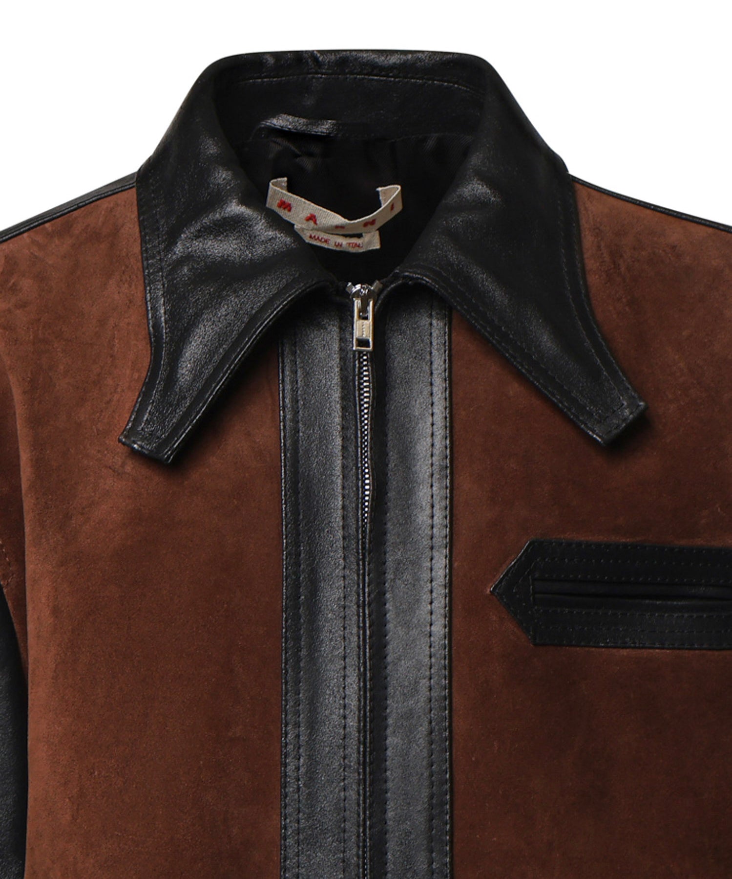 Giacca in pelle e suede JUMY0216QU ULV89300N99 MARNI 