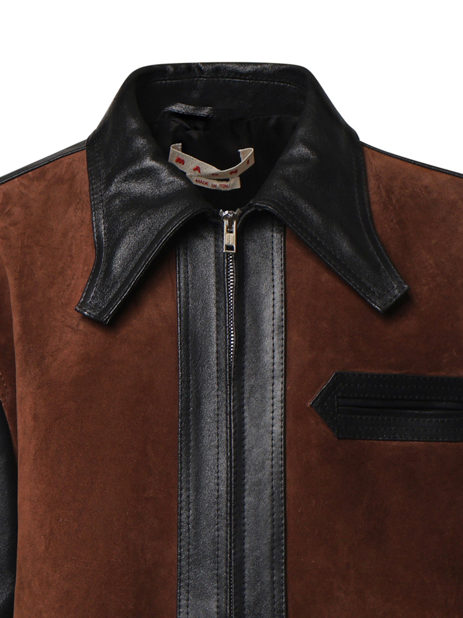 Giacca in pelle e suede JUMY0216QU ULV89300N99 MARNI 