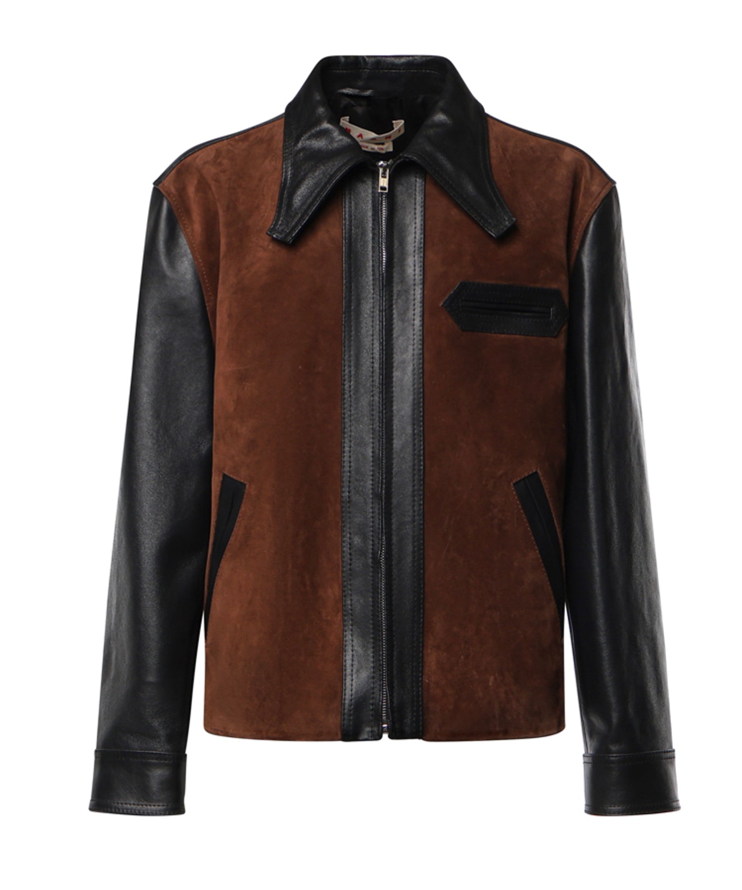 Giacca in pelle e suede JUMY0216QU ULV89300N99 MARNI 