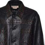 Giacca in pelle con borchie JUMY0219UX ULA77000N99 MARNI 