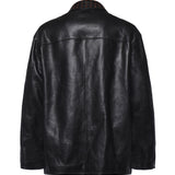 Giacca in pelle con borchie JUMY0219UX ULA77000N99 MARNI 