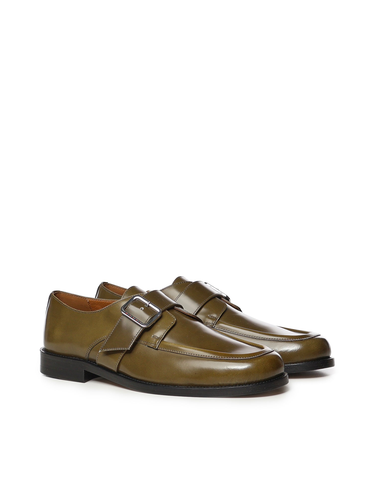 Mocassino in pelle sfumata con fibbia<BR/><BR/> MOMR008302 P4979ZP012 MARNI 