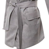 Giacca a vestaglia in lana Principe di Galles 2621046091600 003 MAX MARA 