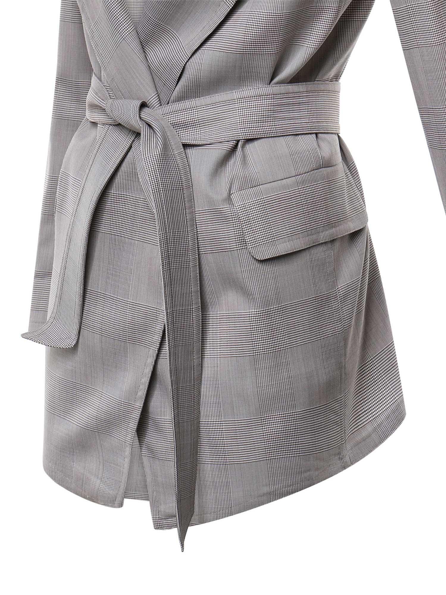 Giacca a vestaglia in lana Principe di Galles 2621046091600 003 MAX MARA 