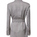 Giacca a vestaglia in lana Principe di Galles 2621046091600 003 MAX MARA 