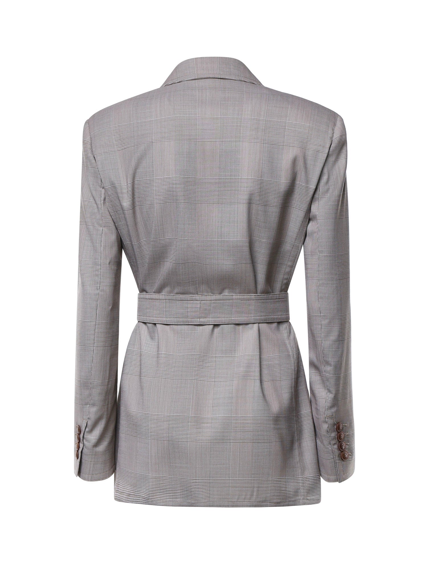 Giacca a vestaglia in lana Principe di Galles 2621046091600 003 MAX MARA 
