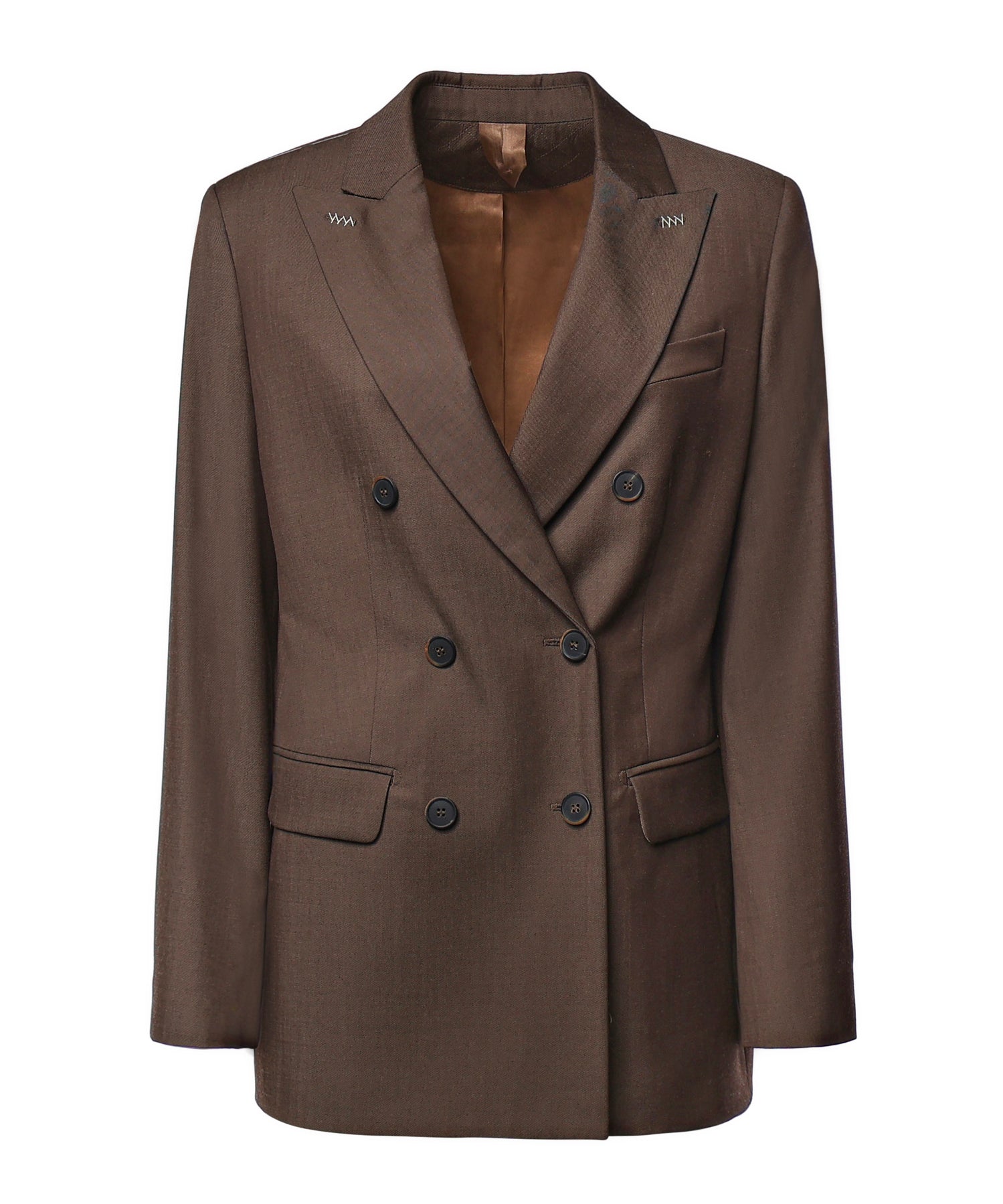 Blazer doppiopetto in gabardina di lana 2621046131600 008 MAX MARA 