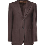Blazer monopetto in foulé di cashmere 2621046191600 009 MAX MARA 