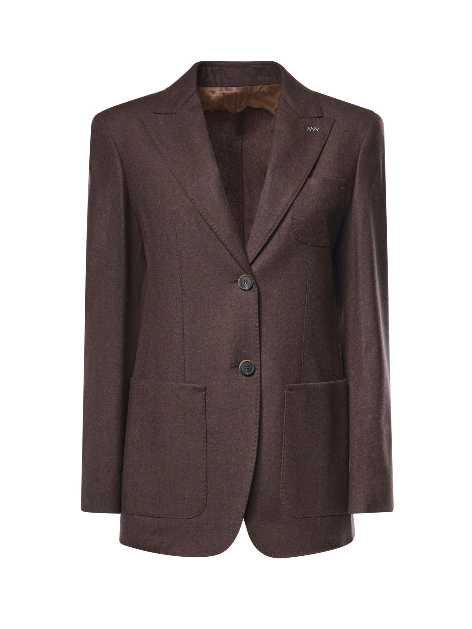 Blazer monopetto in foulé di cashmere 2621046191600 009 MAX MARA 