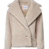 Giubbotto biker in tessuto Teddy di alpaca e lana 2621086092600 013 MAX MARA 
