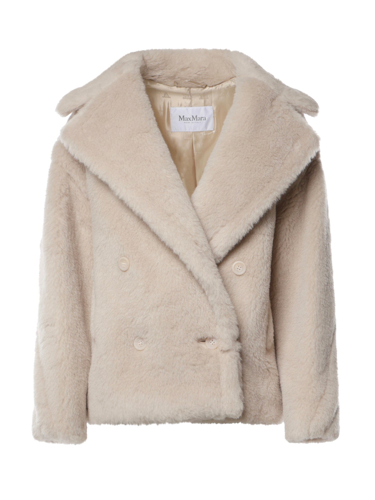 Giubbotto biker in tessuto Teddy di alpaca e lana 2621086092600 013 MAX MARA 