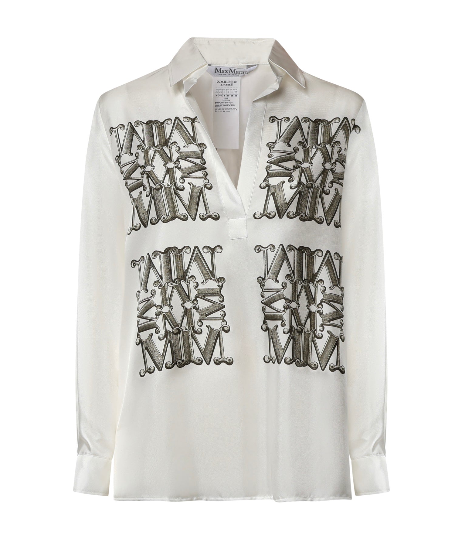 Camicia in seta con stampa 2621116051600 002 MAX MARA 