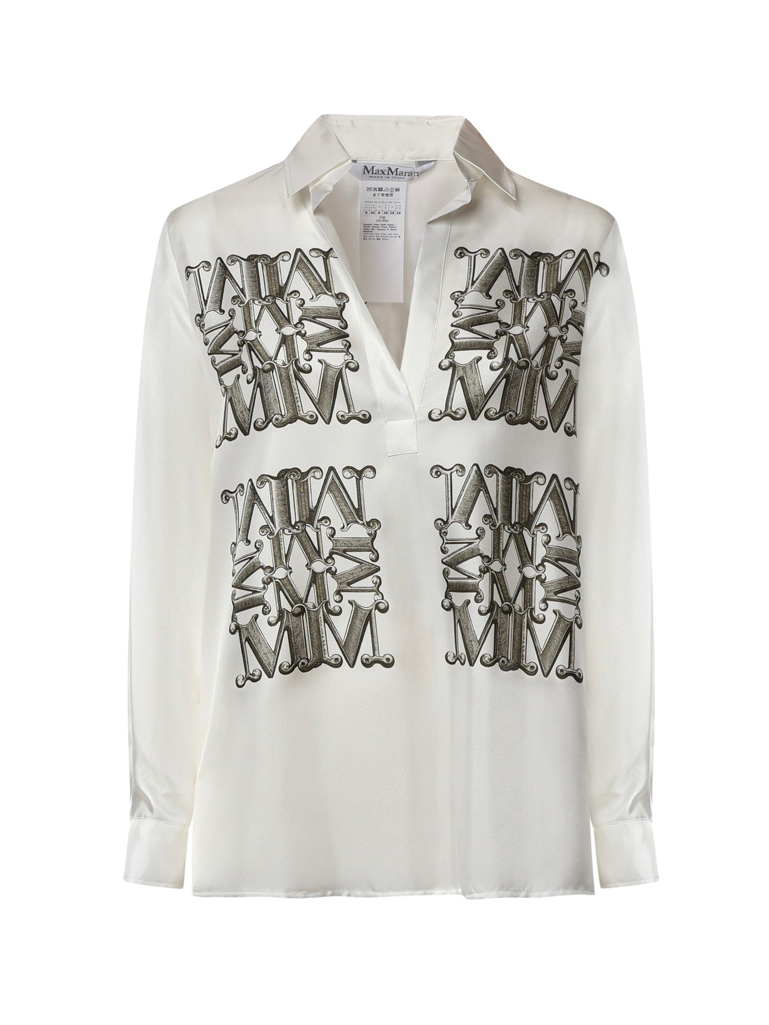 Camicia in seta con stampa 2621116051600 002 MAX MARA 