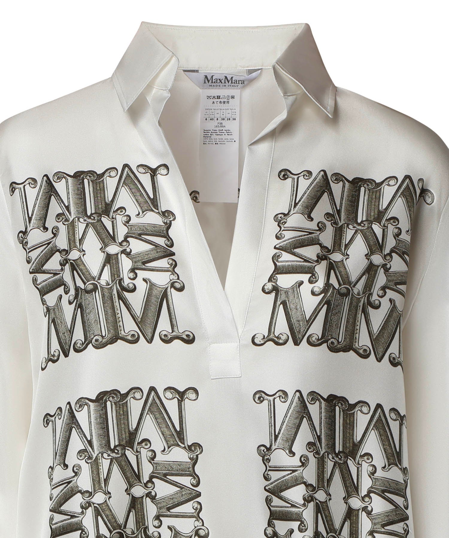 Camicia in seta con stampa 2621116051600 002 MAX MARA 