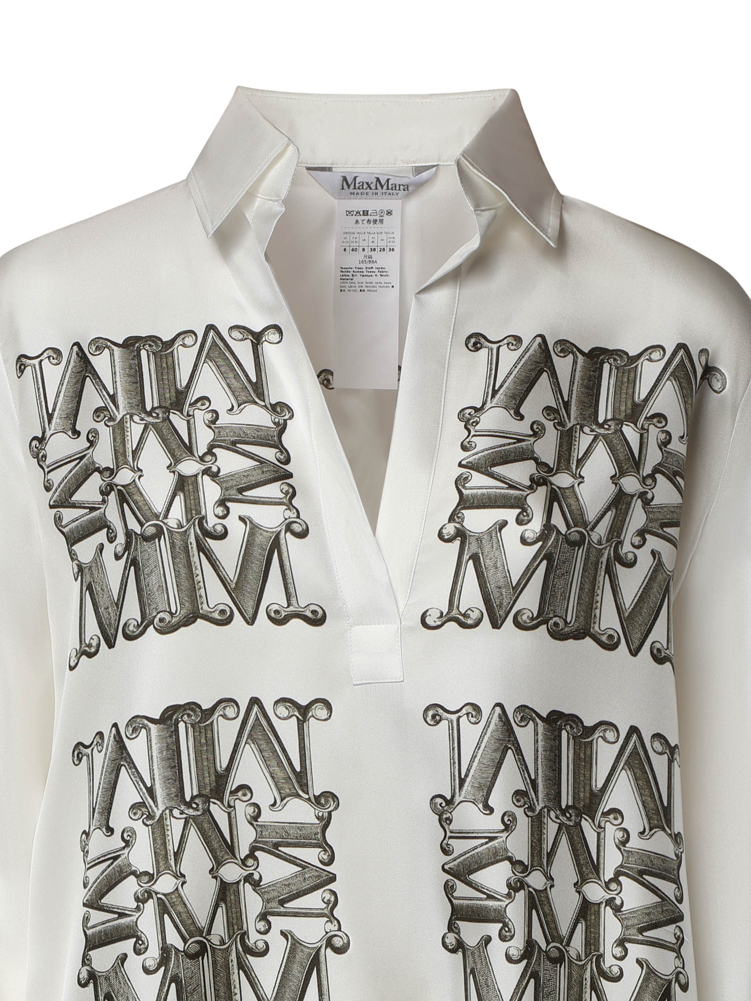 Camicia in seta con stampa 2621116051600 002 MAX MARA 