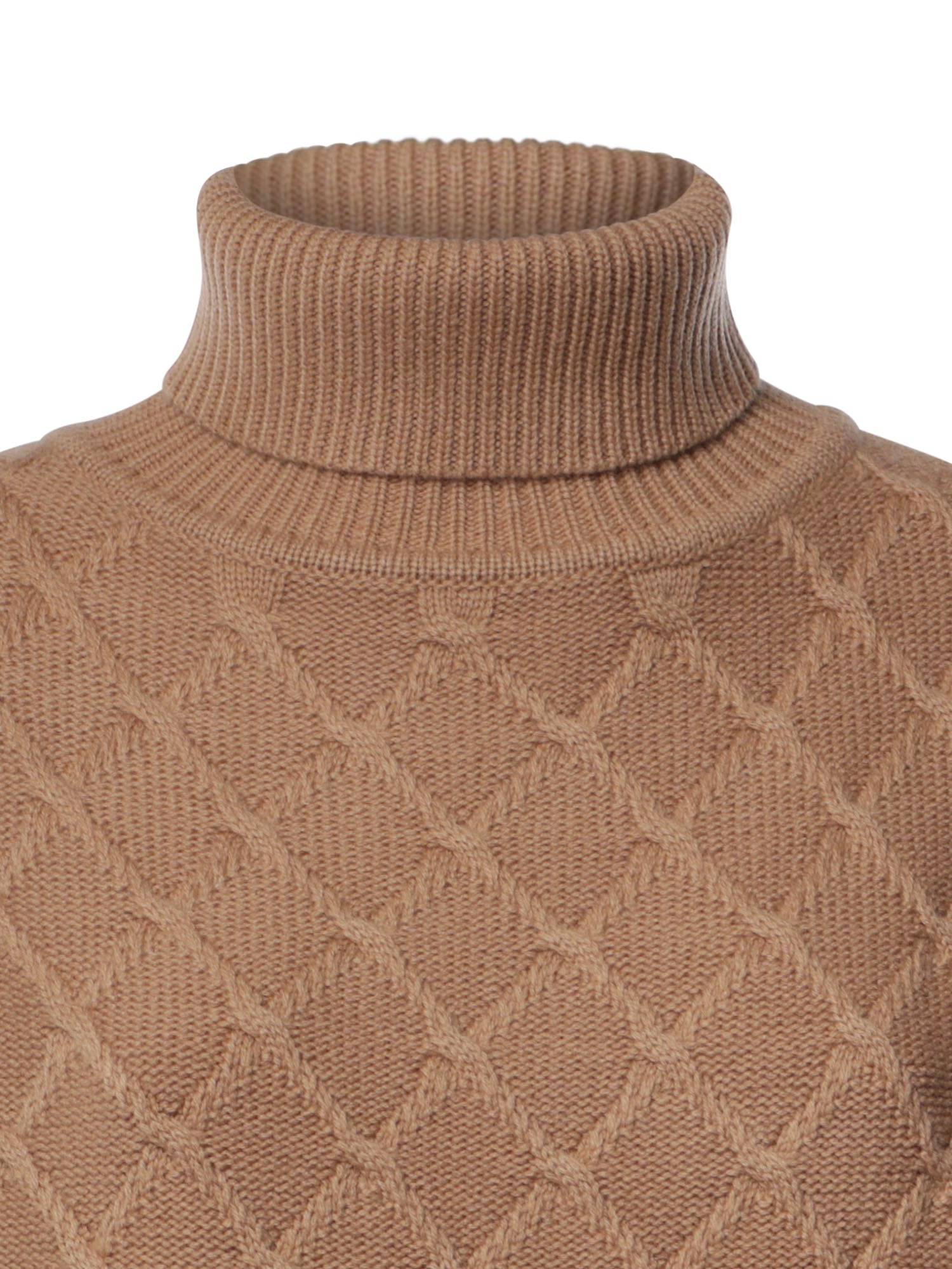 Dolcevita in lana e cashmere a losanghe 2621366172600 005 MAX MARA 