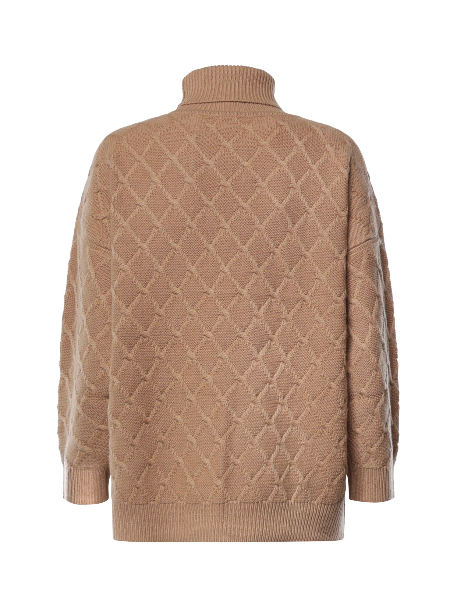 Dolcevita in lana e cashmere a losanghe 2621366172600 005 MAX MARA 