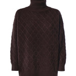 Dolcevita in lana e cashmere a losanghe 2621366172600 010 MAX MARA 