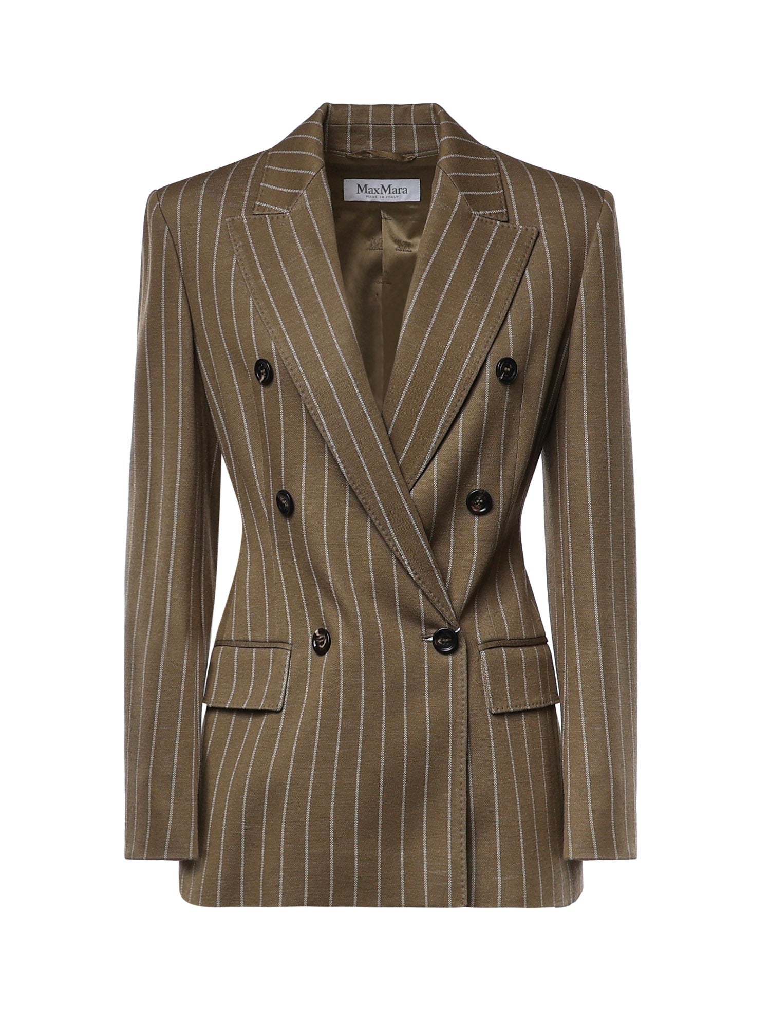 Blazer doppiopetto in jersey gessato 2621916051600 001 MAX MARA 