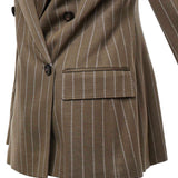 Blazer doppiopetto in jersey gessato 2621916051600 001 MAX MARA 