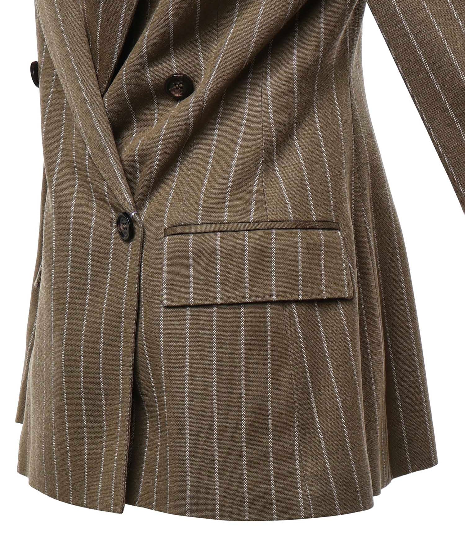 Blazer doppiopetto in jersey gessato 2621916051600 001 MAX MARA 