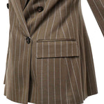 Blazer doppiopetto in jersey gessato 2621916051600 001 MAX MARA 