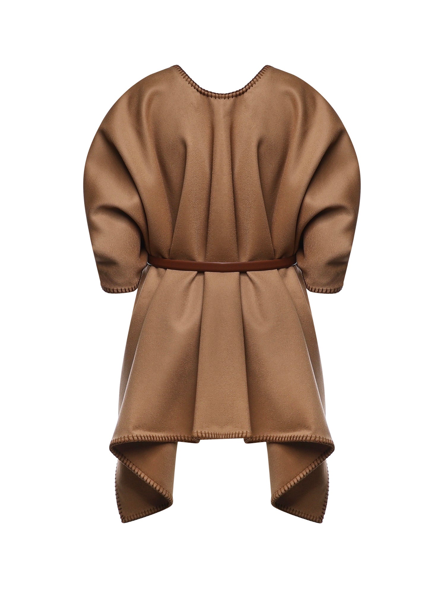 Mantella in lana con cintura 2624546121600 035 MAX MARA 