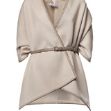 Mantella in lana con cintura 2624546121600 053 MAX MARA 