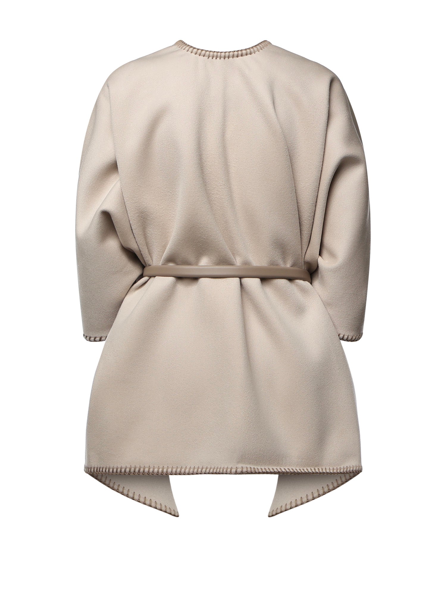 Mantella in lana con cintura 2624546121600 053 MAX MARA 
